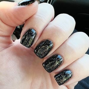 0.5 oz jar of D388 Starry Night Dip Powder by Revel Nail. Retired Item